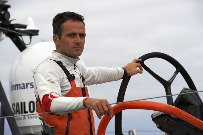 Groupama 4 leaves Lorient to sail to Alicante before the start of the Volvo Ocean Race 2011-12  © Yvan Zedda http://www.zedda.com.